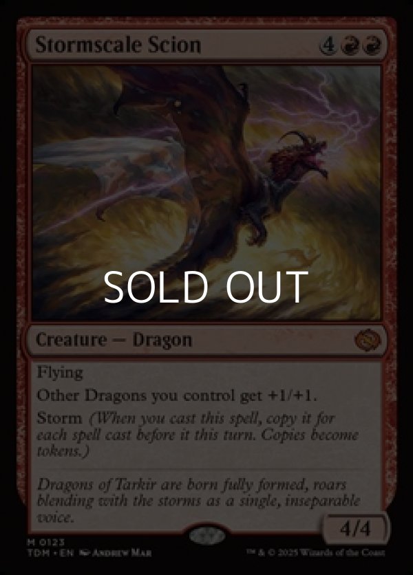 画像1: 【英語】嵐鱗の末裔/Stormscale Scion (1)