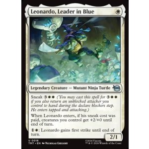 画像: 【英語Foil】青を纏うリーダー、レオナルド/Leonardo, Leader in Blue