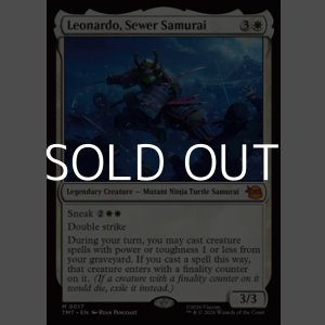 画像: 【英語Foil】下水道侍、レオナルド/Leonardo, Sewer Samurai