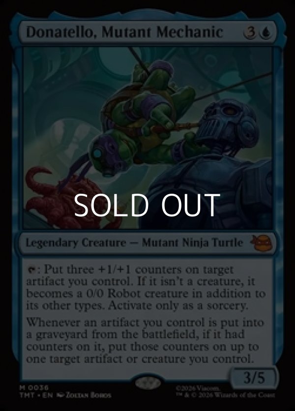 画像1: 【英語Foil】ミュータントの機械工、ドナテロ/Donatello, Mutant Mechanic (1)