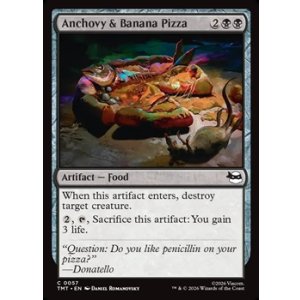 画像: 【英語Foil】アンチョビとバナナのピザ/Anchovy & Banana Pizza