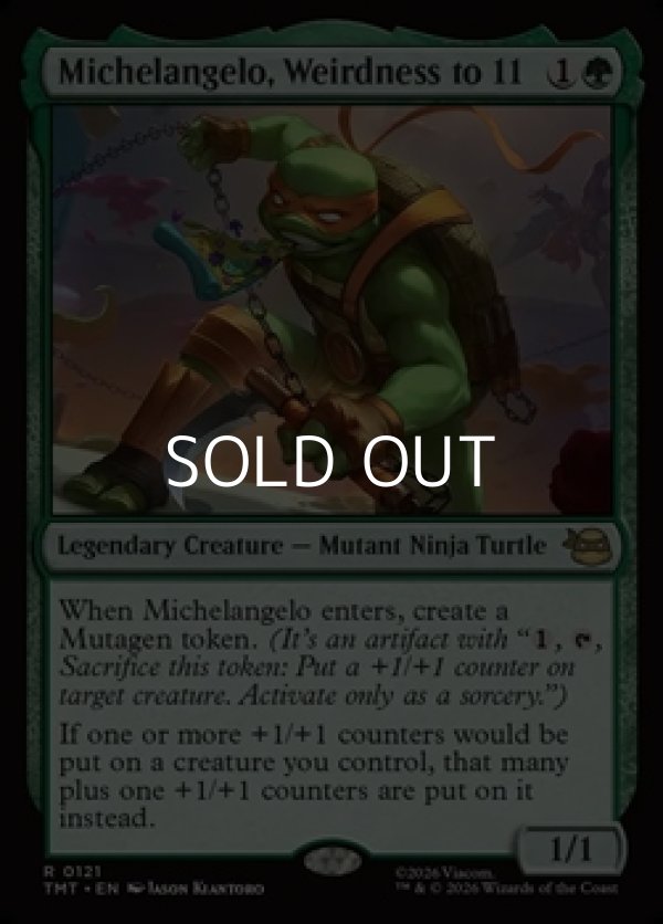 画像1: 【英語Foil】ぶっとび全開、ミケランジェロ/Michelangelo, Weirdness to 11 (1)