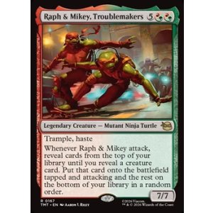 画像: 【英語Foil】トラブルメーカー、ラフとマイキー/Raph & Mikey, Troublemakers