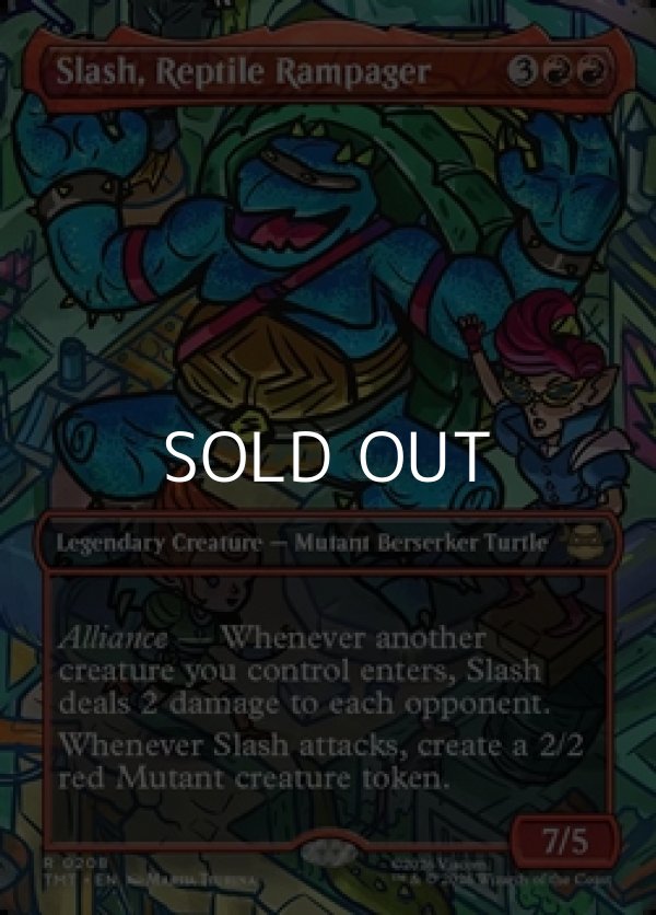 画像1: ☆特殊枠【英語Foil】破天荒爬虫類、スラッシュ/Slash, Reptile Rampager (1)