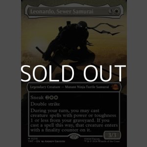 画像: ☆特殊枠【英語Foil】下水道侍、レオナルド/Leonardo, Sewer Samurai