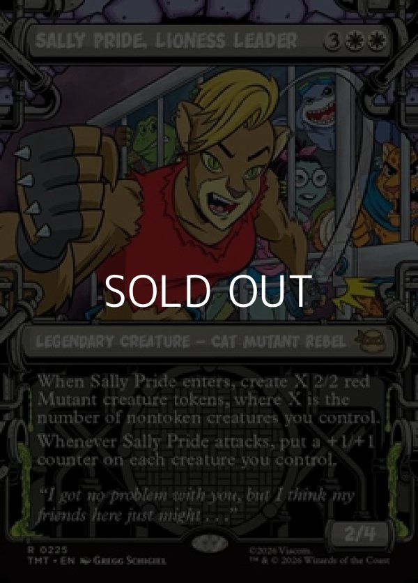 画像1: ☆特殊枠【英語Foil】ライオンクイーン、サリー・プライド/Sally Pride, Lioness Leader (1)