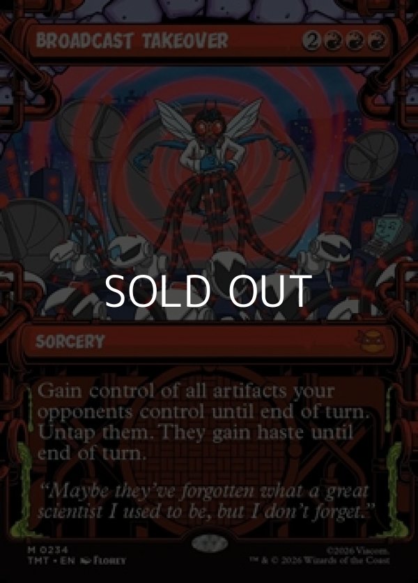 画像1: ☆特殊枠【英語Foil】電波ジャック/Broadcast Takeover (1)