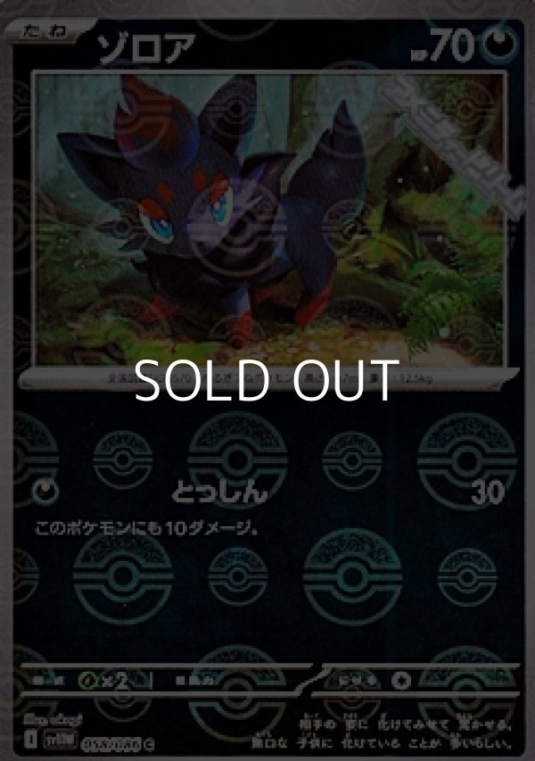 画像1: 【ミラー】ゾロア (1)