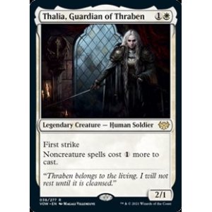 画像: 【英語Foil】スレイベンの守護者、サリア/Thalia, Guardian of Thraben
