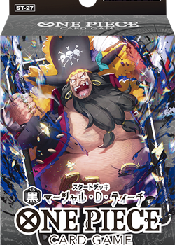 画像1: （本商品をご注文の際は入金期限にご注意ください）(予約)【ONE PIECEカードゲーム】スタートデッキ 黒 マーシャル・Ｄ・ティーチ【ST-27】 (1)