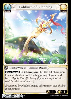 画像1: 【EN 特殊系Foil】Caliburn of Silencing (1)