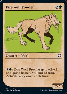 画像1: ☆特殊枠【英語】うろつくダイア・ウルフ/Dire Wolf Prowler (1)