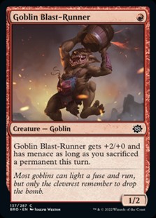 画像1: 【英語】ゴブリンの爆風走り/Goblin Blast-Runner (1)
