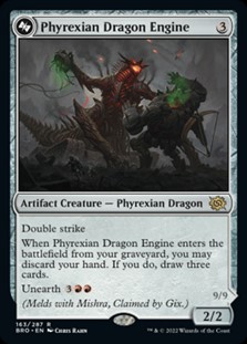画像1: 【英語】ファイレクシアのドラゴン・エンジン/Phyrexian Dragon Engine (1)