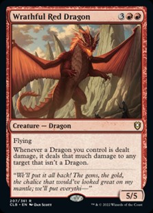 画像1: 【英語Foil】怒れるレッド・ドラゴン/Wrathful Red Dragon (1)