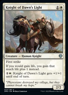 画像1: 【英語Foil】曙光の騎士/Knight of Dawn's Light (1)
