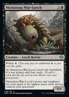 画像1: 【英語Foil】怪物的戦ヒル/Monstrous War-Leech (1)