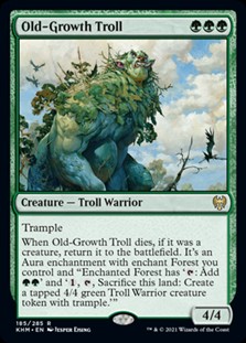 画像1: 【英語Foil】老樹林のトロール/Old-Growth Troll (1)