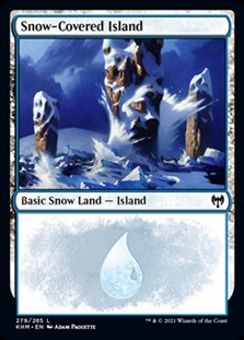 画像1: 【英語Foil】冠雪の島/Snow-Covered Island(No.279) (1)