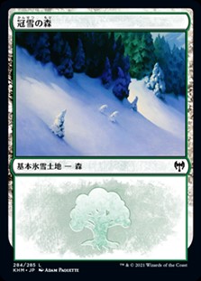 画像1: 【日本語Foil】冠雪の森/Snow-Covered Forest(No.284) (1)
