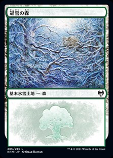 画像1: 【日本語Foil】冠雪の森/Snow-Covered Forest(No.285) (1)
