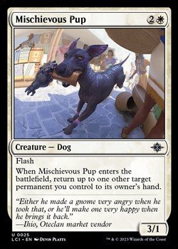画像1: 【英語】悪戯好きの子犬/Mischievous Pup (1)