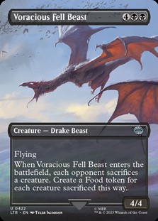 画像1: ☆特殊枠【英語】貪欲なる忌まわしき獣/Voracious Fell Beast (1)
