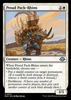 画像1: 【英語】得意げな荷サイ/Proud Pack-Rhino (1)
