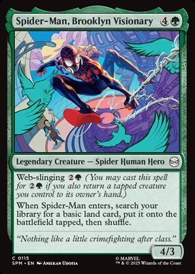 画像1: 【英語Foil】ブルックリンの空想家、スパイダーマン/Spider-Man, Brooklyn Visionary (1)