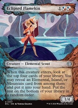 画像1: ☆特殊枠【英語】蝕甚化した炎族/Eclipsed Flamekin (1)