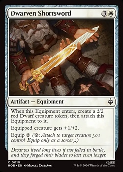 画像1: 【英語Foil】ドワーフの小剣/Dwarven Shortsword (1)