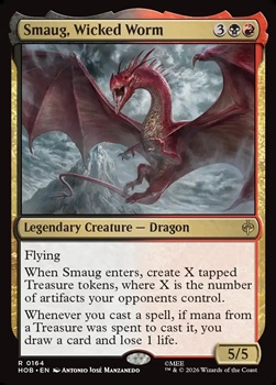 画像1: 【英語Foil】悪い長虫、スマウグ/Smaug, Wicked Worm (1)