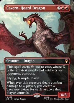 画像1: ☆特殊枠【英語Foil】洞窟に宝蓄えしドラゴン/Cavern-Hoard Dragon (1)