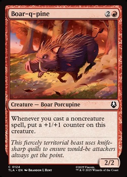 画像1: 【英語Foil】イノアラシ/Boar-q-pine (1)