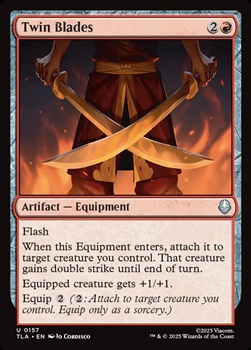 画像1: 【英語Foil】双刀/Twin Blades (1)