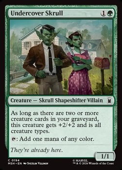 画像1: 【英語Foil】潜伏スクラル/Undercover Skrull (1)
