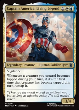画像1: 【英語Foil】生ける伝説、キャプテン・アメリカ/Captain America, Living Legend (1)