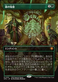 画像1: ☆特殊枠【日本語】森の知恵/Sylvan Library (1)