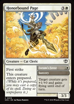 画像1: 【英語Foil】名誉にかける小姓/Honorbound Page (1)