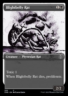 画像1: ☆特殊枠【日本語】腐り腹のネズミ/Blightbelly Rat (1)
