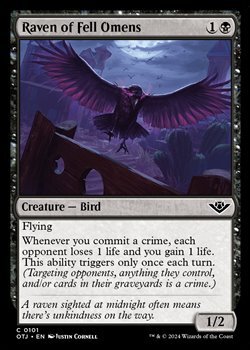 画像1: 【英語】不吉な前兆の鴉/Raven of Fell Omens (1)