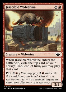 画像1: 【英語】怒りっぽいクズリ/Irascible Wolverine (1)
