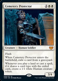 画像1: 【英語Foil】墓所の守護者/Cemetery Protector (1)